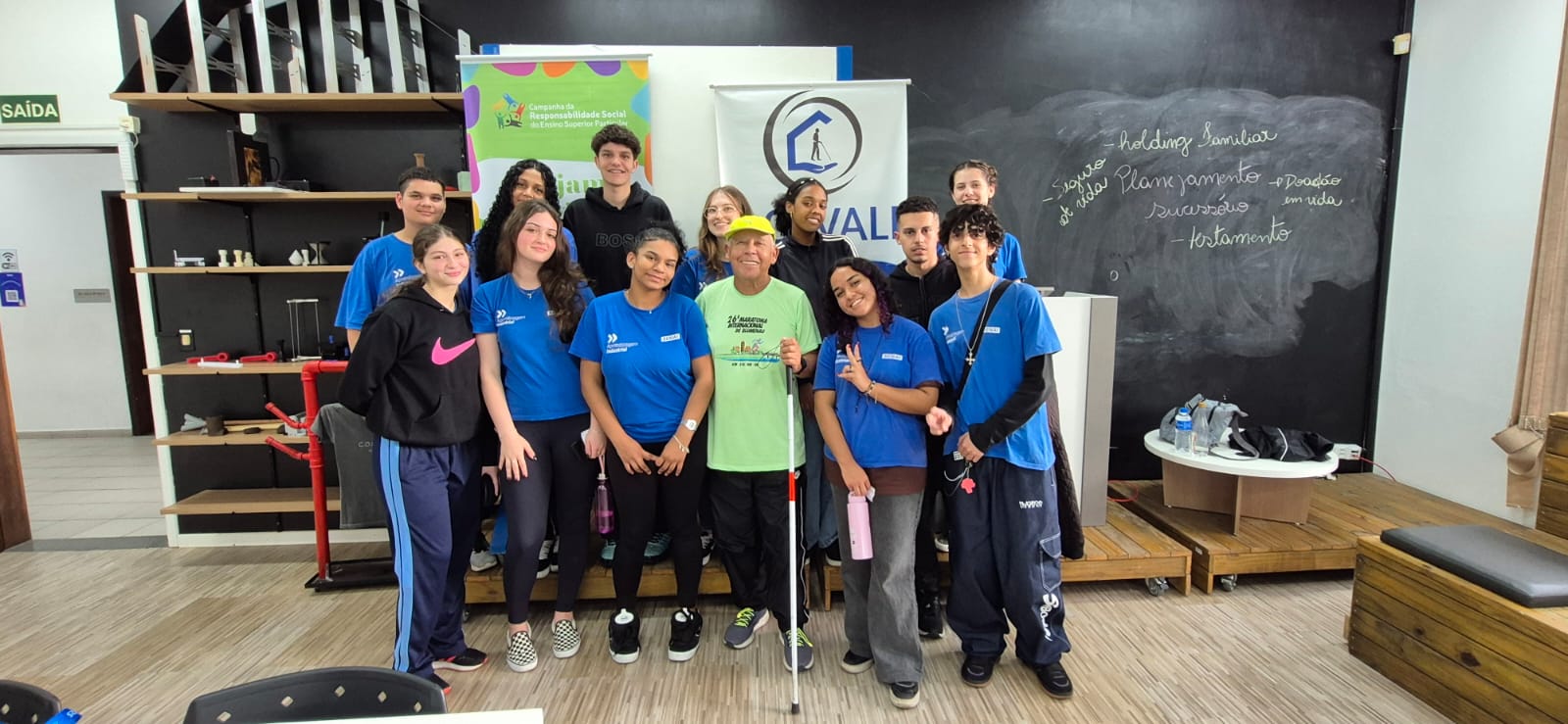 Ação Inclusiva: “No Caminho do Outro: Experiência Sensorial de Inclusão”, realizada no Campus Blumenau.